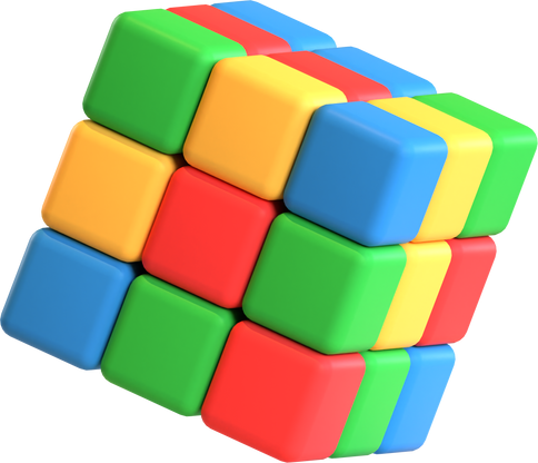 3d rubik icon